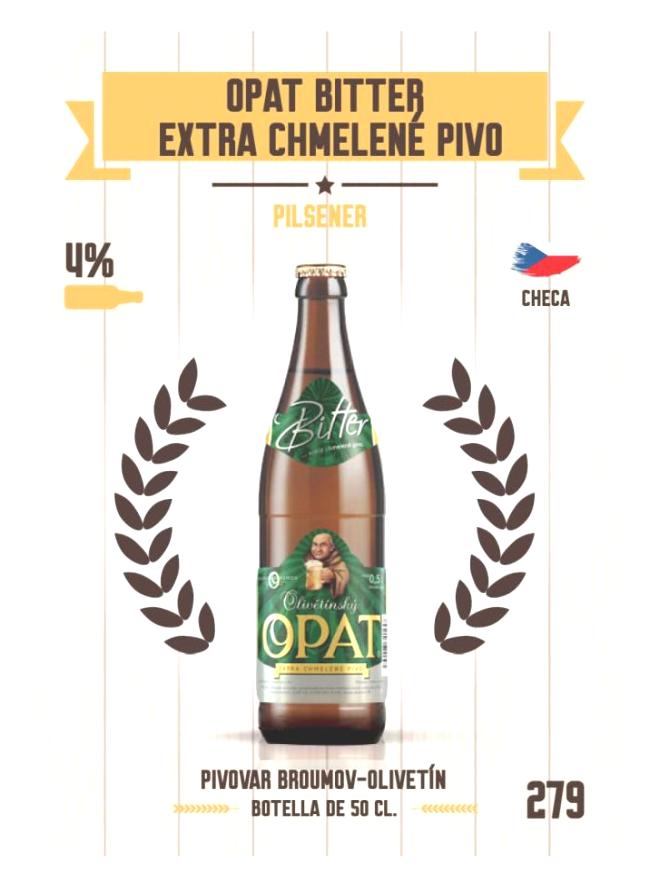 Opat Bitter Extra Chmelené Pivo Opat Bitter Extra Chmelené Pivo