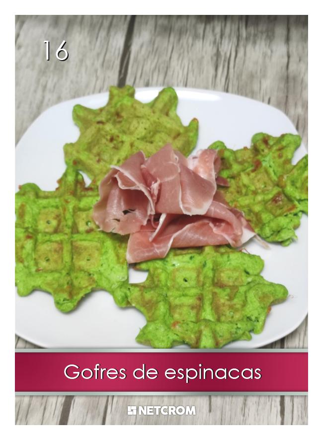 Gofres de espinacas Gofres de espinacas
