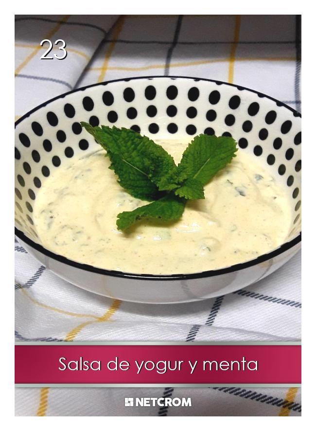 Salsa de yogur y menta Salsa de yogur y menta