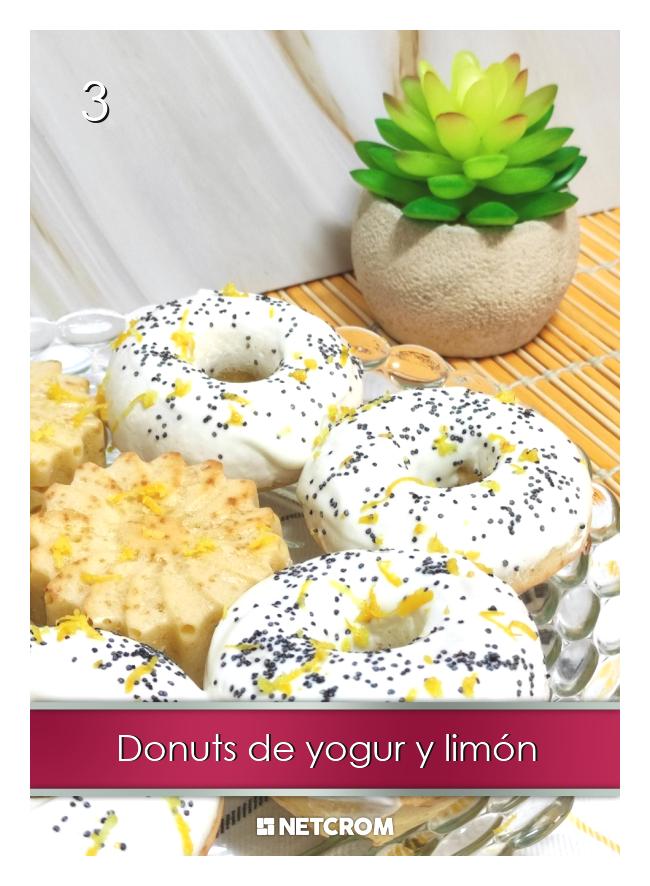 Donuts de yogur y limón