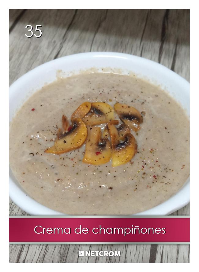 Crema de champiñones Crema de champiñones