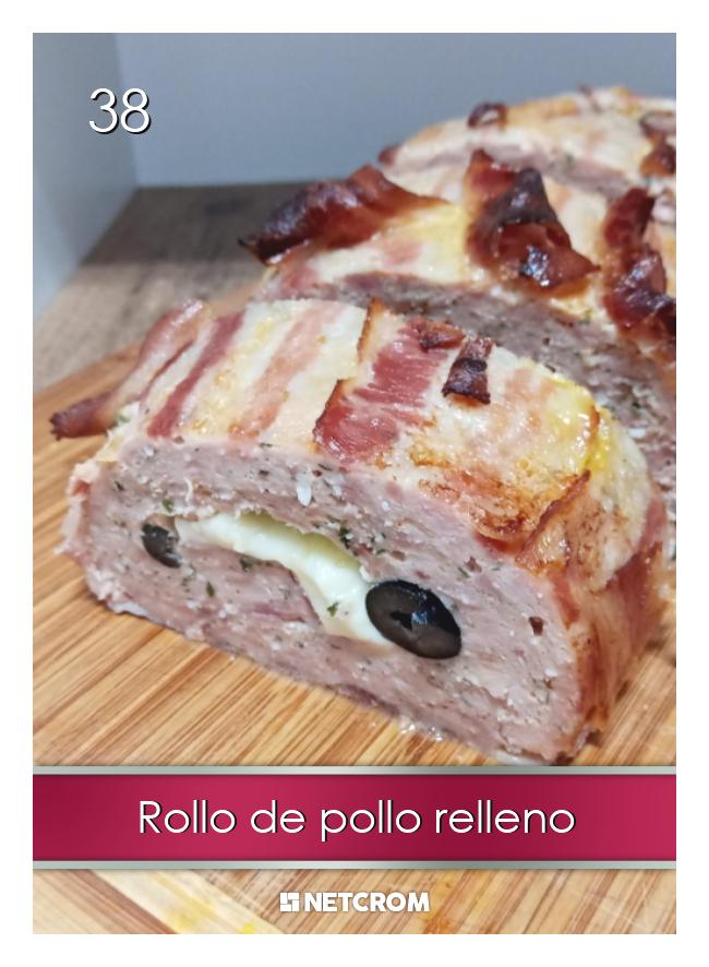 Rollo de pollo relleno Rollo de pollo relleno