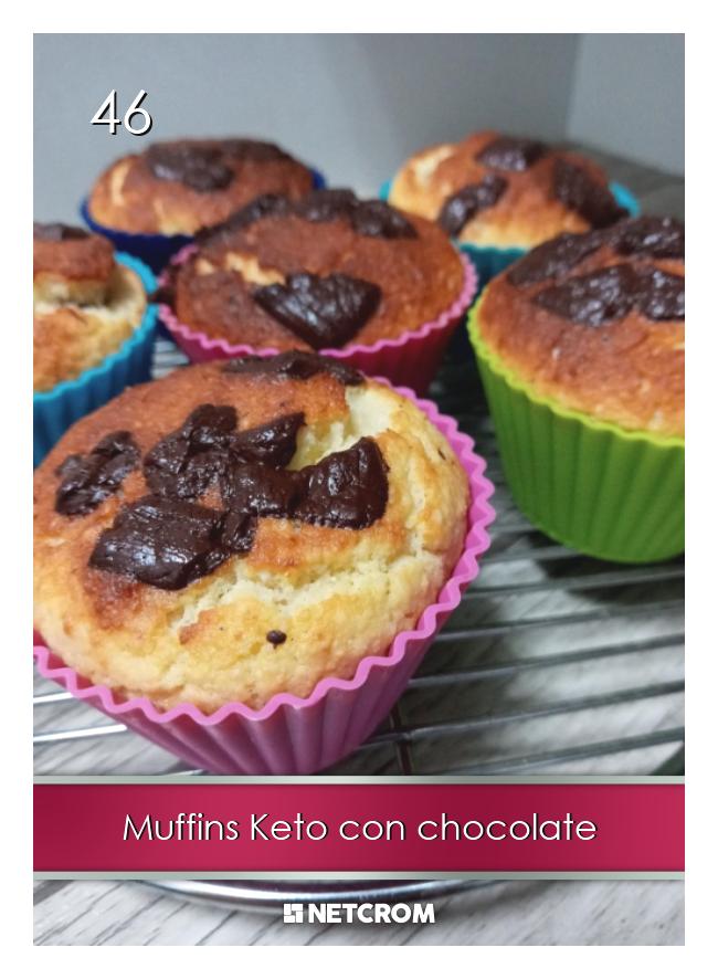 Muffins Keto con chocolate