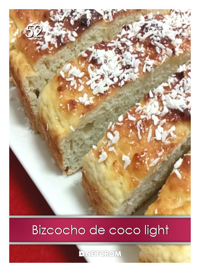 Bizcocho de coco light Bizcocho de coco light