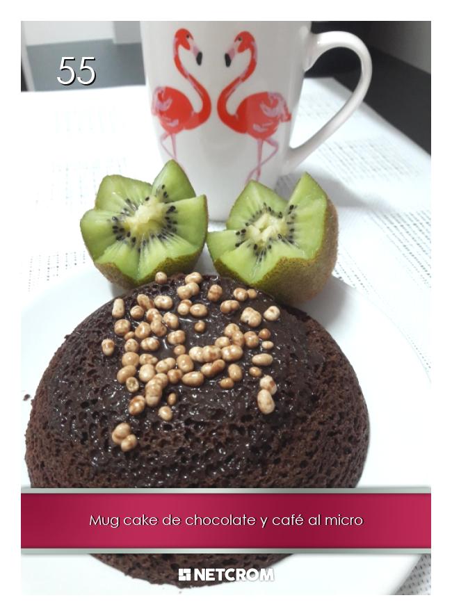 Mug cake de chocolate y café al micro