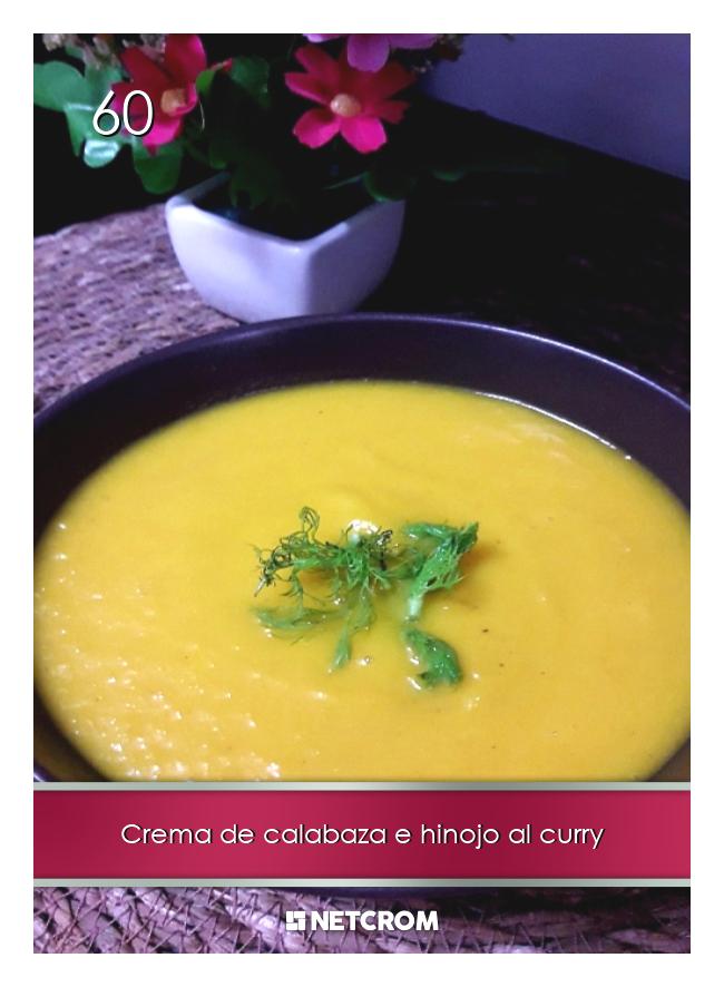 Crema de calabaza e hinojo al curry Crema de calabaza e hinojo al curry