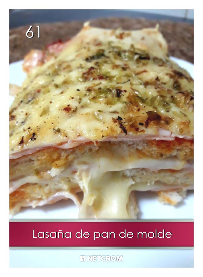 Lasaña de pan de molde Lasaña de pan de molde