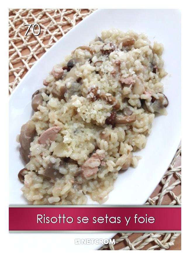 Risotto se setas y foie Risotto se setas y foie