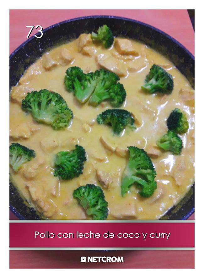 Pollo con leche de coco y curry Pollo con leche de coco y curry