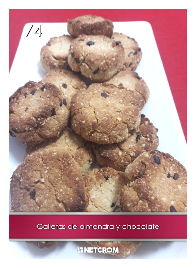 Galletas de almendra y chocolate Galletas de almendra y chocolate