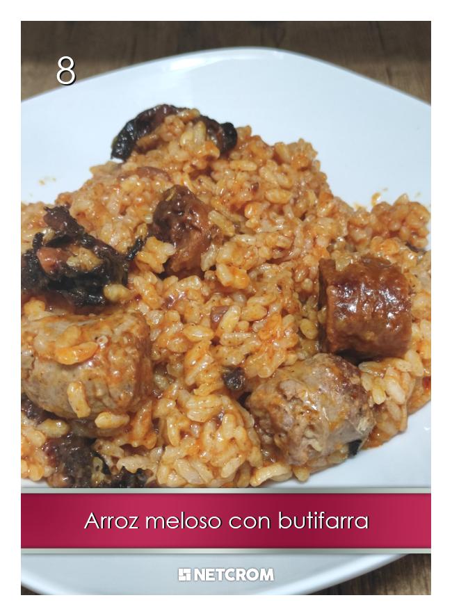 Arroz meloso con butifarra Arroz meloso con butifarra